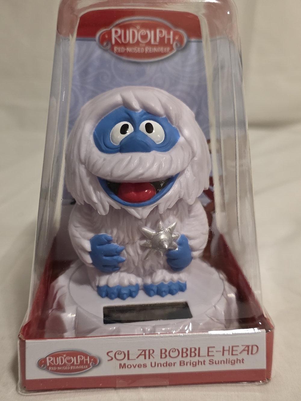 Rudolph Reindeer Bumble Abominable Snow Monster Solar Bobble Head Bobblers Star